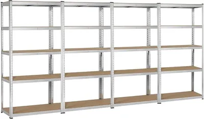 Produktbild von 4X Schwerlastregale 180 x 90 x 40 cm Metallregal Kellerregal Lagerregal Werkstattregal Garagenregal Steckregal 175 kg pro Fachboden