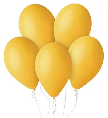 Zdjęcie produktu dla Balony lateksowe Gemar, Ciemnożółte, Pastel Yellow, 33cm, 50szt.