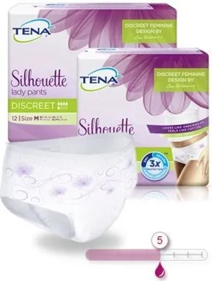 Produktbild von Tena Silhouette Normal Blanc T/M 12 Uds.