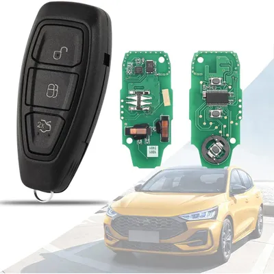 3-Tasten-Fernbedienung Autoschlüssel 433 MHz 4D63-Chip für Ford