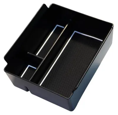 Image de Boîte de rangement pour console centrale, compatible avec Skoda Kodiaq 2024-2026, couleur blanche, en ABS