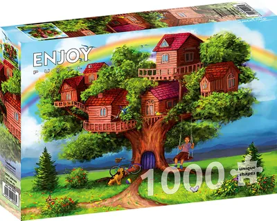 Immagine prodotto di Puzzle 1000 pezzi Enjoy – Case sugli alberi