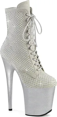 Produktbild von FLAMINGO-1020RM Damen Booties von Pleaser, Silber , EU 37, US 7