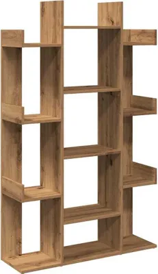 Image de vidaXL Bibliothèque Artisan-Chêne 86x25,5x140 cm Matériau dérivé du bois
