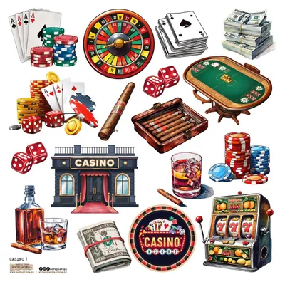 Zdjęcie produktu dla Naklejki papierowe - ScrapLove - Casino 1