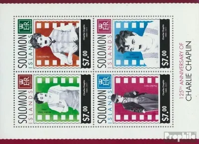 Produktbild von Briefmarken Salomoninseln 2014 Mi 2512-2515 Kleinbogen (kompl. Ausg.) postfrisch Charlie Chaplin