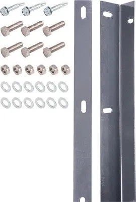 Produktbild von Befestigungsleiste ALBERTS für Doppelstabmatte inkl. Schrauben 80 cm anthrazit