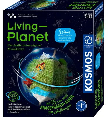 Image de KOSMOS Planète vivante, Boîte d'expérimentation, Expériences, Construire une mini planète, Kit de bricolage, 637255