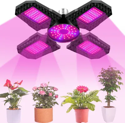 Produktbild von Faltbar E27 LED Pflanzenlicht 150W Vollspektrum Gewächshaus Pflanze Wachstumslampe Pflanzenlampe