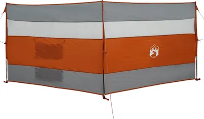 Immagine prodotto di vidaXL Frangivento da campeggio grigio e arancione 340x130 cm Impermeabile