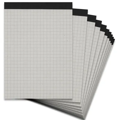 Produktbild von herlitz Notizblock ohne Deckblatt Recycling A6 kariert, 50 Blatt, 60 g/m², 10 St