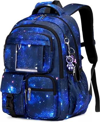 Image de Sac à dos scolaire bleu foncé, pour garçons, pour l'école primaire