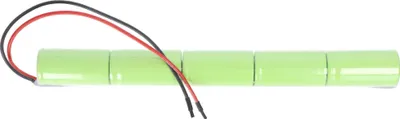 Produktbild von Notleuchtenakku NiMH 6V 4000mAh L1x5 Baby C mit 200mm Kabel einseitig passend für 6V Akkus