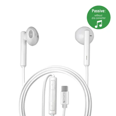 Immagine prodotto di 4smarts Cuffia stereo in-ear USB-C Harmony 1,1 m passiva - Bianco