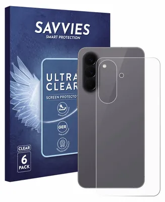 Produktbild von 6x Für Samsung Galaxy A57 5G (Rückseite) Schutzfolie Savvies Displayschutz Display Schutz Folie Klar Transparent