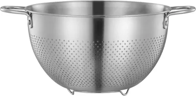 Produktbild von Seiher Edelstahl 24cm Nudelsieb mit Griffen und Standfüßen