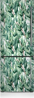 Produktbild von Kühlschrankmagne Kühlschrank Aufkleber Magnetfolie Dekoration 60x205 cm - Lackierte Blätter