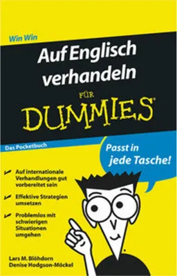 Produktbild von Auf Englisch verhandeln für Dummies Das Pocketbuch