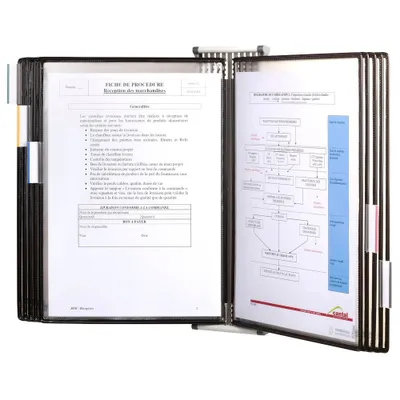 Produktbild von Tarifold 414507 Dokumentenanzeige-Karussell Wand Porträt A4