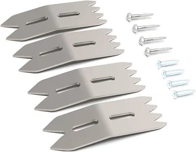 Imagen del producto de Juego de abrazaderas para carpintería, de 4 piezas, fabricadas en aleación de aluminio, con tornillos autoperforantes, para uso en madera