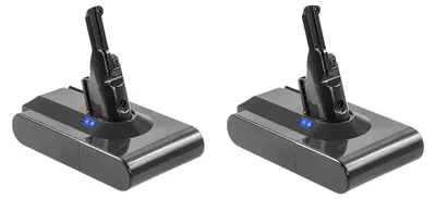 Image de Batterie pour aspirateur, capacité de 9800 mAh, compatible avec plusieurs modèles, lot de 2 V8 6800 mAh