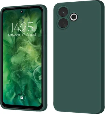 Produktbild von Hülle für Xiaomi Redmi 13 Case Cover Bumper Silikon Softgrip Schutzhülle Farbe: Grün