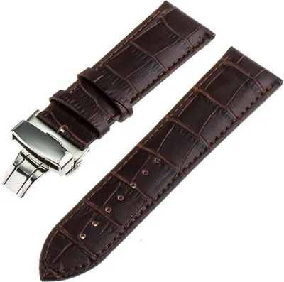 Produktbild von Strap-it Polar Grit X Pro Luxus-Lederarmband (Dunkelbraun)