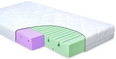 Image de Matelas réversible Baby Matex - Dual, 120 x 60 x 10 cm