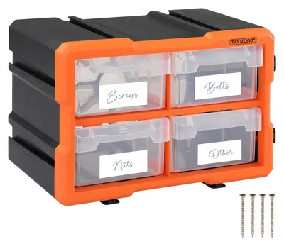 Produktbild von MONZANA® Kleinteilemagazin Sortimentskasten erweiterbar 8 Fächer Sortierbox für Kleinteile Aufbewahrungsbox Werkstatt