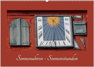 Produktbild von Sonnenuhren - Sonnenstunden (Wandkalender 2026 DIN A2 quer), CALVENDO Monatskalender