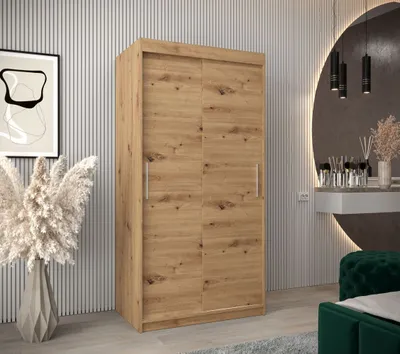 Obrázek produktu pro Skříň s posuvnými dveřmi v šířce 100 cm TIMEA - dub artisan