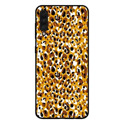 Produktbild von Smartphonica Telefoonhoesje voor Samsung  Galaxy A30s met panterprint - TPU backcover met luiaardprint - Bruin