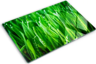 Imagen del producto de Cubierta para placa de cocina – Cubierta para placa de inducción – Placa de vidrio protectora – 80x52 cm – Placas de vidrio protectoras para cocina – Vidrio templado – Césped