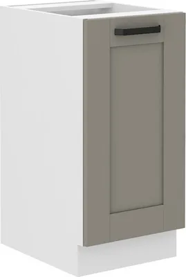 Produktbild von Eintüriger Unterschrank LAILI – Breite 40 cm, Hellgrau / Weiß