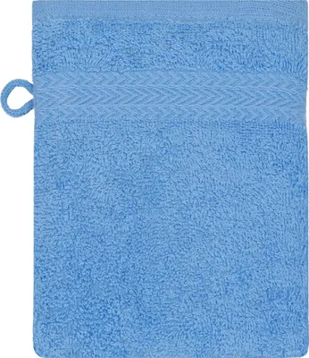 Produktbild von Betz Waschhandschuh 16x21 cm PREMIUM 100% Baumwolle  Farbe: hellblau