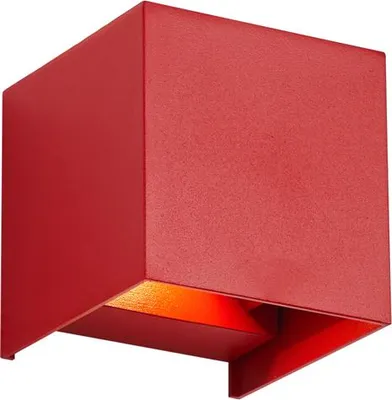 Produktbild von Moderne Außenwandleuchte DunkelRot inkl  LED IP54 Edwin