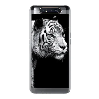 Produktbild von MuchoWow® Handyhülle Schutzhülle Hülle für Samsung Galaxy A80 Tiger - Wilde Tiere - Licht Silikon Softcase Handy Hülle - Schutzdeckel