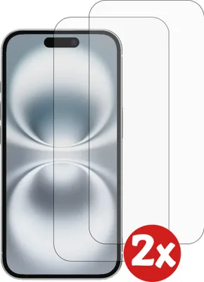 Obrázek produktu pro Smartphonica Screen Protector vhodný pro iPhone 16 Plus - Tvrzené sklo Screen Protector pro iPhone 16 Plus - Tvrzené sklo Screenprotector pro iPhone 16 Plus - 0,3 mm tenké - 2 balení