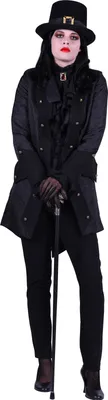 Produktbild von T2689-0100-M schwarz Damen Halloween Walking Dead Piraten Kostüm Gr.M=40