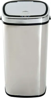 Zdjęcie produktu dla Homcom HOMdotCOM kosz na śmieci z czujnikiem stal nierdzewna srebrny 68L 40,5 x 29,5 x 78cm