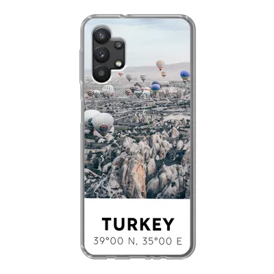 Produktbild von MuchoWow® Handyhülle Schutzhülle Hülle für Samsung Galaxy A32 5G Türkei - Felsen - Luftballons Silikon Softcase Handy Hülle - Softcase