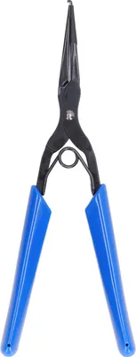 Produktbild von Glasfaserflanschzange mit langer Spitze, Werkzeug zum Einsetzen und Herausziehen von Glasfasersteckern, rutschfester Griff