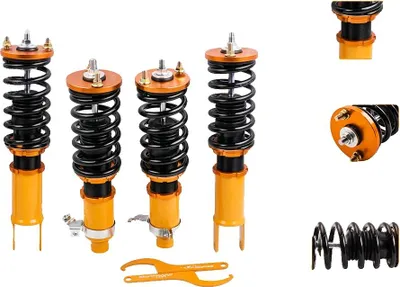 Obrázek produktu pro Sada odpružení Coilover, ocelový materiál, délka 62 cm, šířka 50 cm, výška 20 cm, hmotnost 25 kg