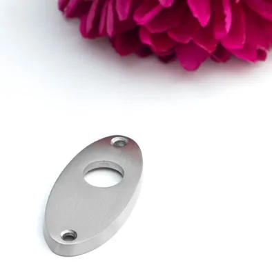 Produktbild von Rosette für Türklinke(einzeln) - zeitloses Design | Nickel matt