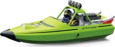 Produktbild von TY XIN 725 2,4 G 30 km/h RC Boot Jet Schnellboot Gekentert Zurücksetzen LED-Licht Fernbedienung Schiff, Grün