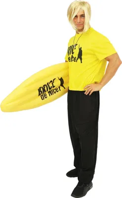 Imagen del producto de Disfraces oficiales de surfista Brice de Nice para adultos, color amarillo y - Talla S/M