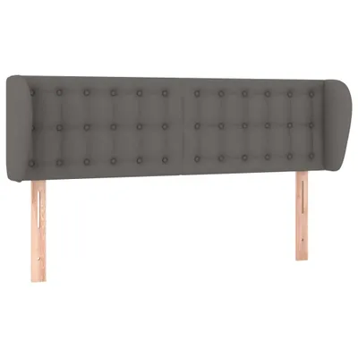 Obrázek produktu pro vidaXL Čelo postele s ušima šedé 147x23x78/88 cm Imitace kůže