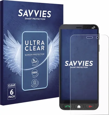 Produktbild von 6x Für Brondi Amico Vero 4G Schutzfolie Savvies Displayschutz Display Schutz Folie Klar Transparent