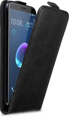 Immagine prodotto di Cadorabo cover per HTC Desire 12 cover protettiva in nero Flip case custodia per telefono cellulare Case Cover