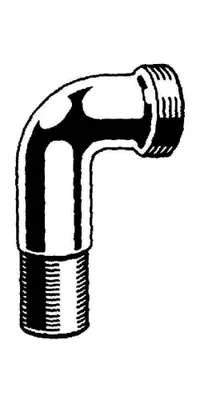 Produktbild von GROHE 12476000 Anschlusswinkel 12476 1/2"x3/4 chrom